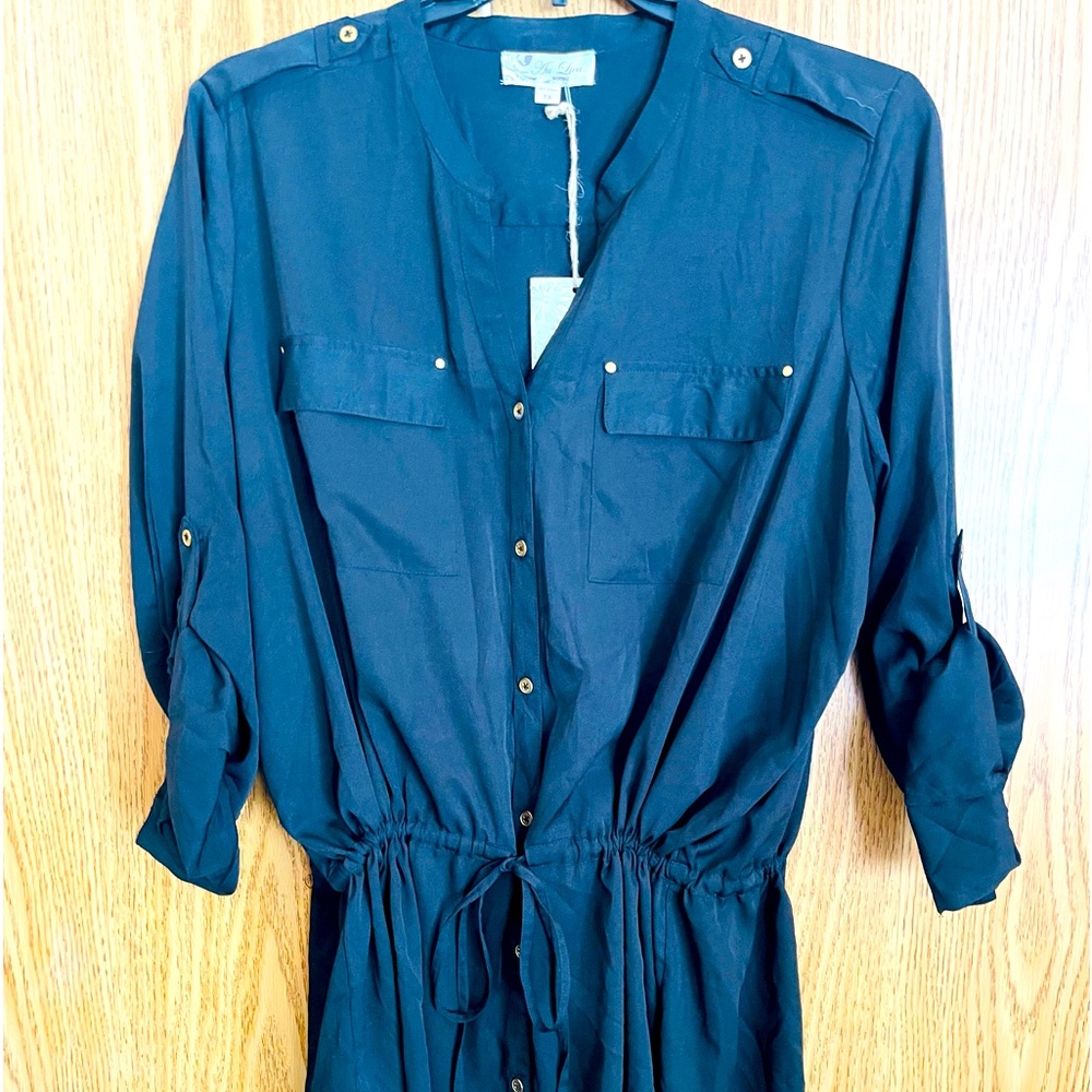 AU LIEU Comfy Sporty Black Top